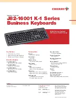 Preview for 1 page of Cherry J82-16001LPNEU-0 Technical Data