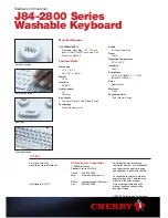 Preview for 2 page of Cherry J84-2800LUAUS-5 Technical Data