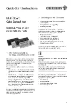 Preview for 7 page of Cherry MultiBoard G8 7 Series Quick Start Instructions