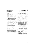 Preview for 17 page of Cherry MultiBoard MX 8000 Manual