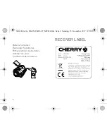 Предварительный просмотр 4 страницы Cherry MW 4500 Operating Manual