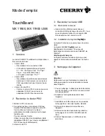 Предварительный просмотр 5 страницы Cherry MX 11900 Instructions Manual