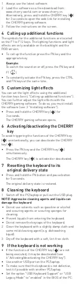 Предварительный просмотр 5 страницы Cherry MX BOARD 3.0S User Manual