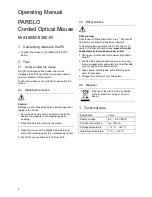 Предварительный просмотр 6 страницы Cherry parelo M-5350 Operating Manual