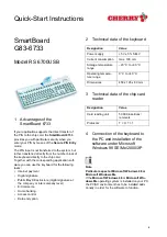 Preview for 5 page of Cherry SmartBoard G83-6733 Quick Start Instructions