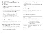 Preview for 2 page of Cherry SmartTerminal ST-1144 Operating Manual