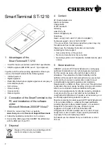 Preview for 2 page of Cherry SmartTerminal ST-1210 Operating Manual