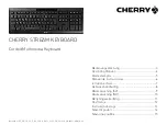 Preview for 1 page of Cherry STREAM KEYBOARD Operating Manual