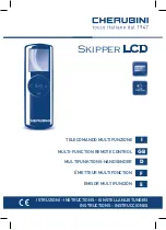 CHERUBINI Skipper LCD Instructions Manual предпросмотр