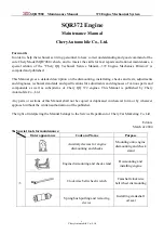 Preview for 1 page of Chery SQR372 Maintenance Manual