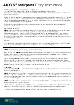 Preview for 2 page of CHESHIRE MOULDINGS B&Q AXXYS Series Fitting Instructions Manual