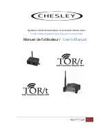 CHESLEY TOR/R User Manual preview