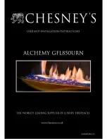 Preview for 1 page of Chesney's Alchemy GFL850URN User And Installation Instructions Manual