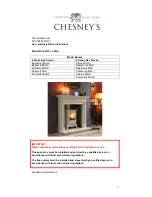 Preview for 2 page of Chesney's Alpine 6SGS User And Installation Instructions Manual