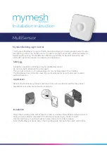 Preview for 1 page of Chess Mymesh MultiSensor Installation Instruction