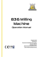 CHESTER 836 TURRET MILL Operation Manual preview