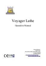 Предварительный просмотр 1 страницы CHESTER Voyager Lathe Operation Manual