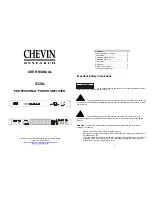 Предварительный просмотр 1 страницы Chevin Research S120L User Manual