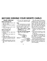 Preview for 5 page of Chevrolet 1973 Monte Carlo Owner'S Manual