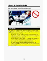 Предварительный просмотр 17 страницы Chevrolet 1993 Blazer Owner'S Manual