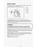 Предварительный просмотр 73 страницы Chevrolet 1994 Astro Cargo Owner'S Manual