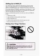 Preview for 78 page of Chevrolet 1995 Astro Cargo Owner'S Manual