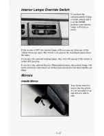 Preview for 97 page of Chevrolet 1995 Astro Cargo Owner'S Manual