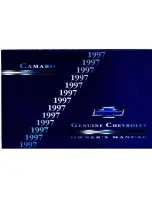 Preview for 1 page of Chevrolet 1997 Camaro Owner'S Manual