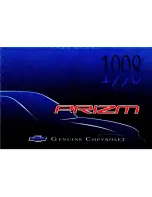 Предварительный просмотр 1 страницы Chevrolet 1998 Prizm Owner'S Manual