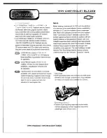 Preview for 10 page of Chevrolet 1999 Blazer Product Information Manual