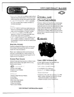 Preview for 12 page of Chevrolet 1999 Blazer Product Information Manual