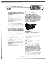 Preview for 13 page of Chevrolet 1999 Blazer Product Information Manual