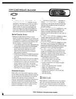 Preview for 15 page of Chevrolet 1999 Blazer Product Information Manual