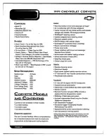 Preview for 21 page of Chevrolet 1999 Corvette Product Manual