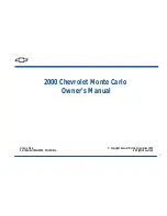 Предварительный просмотр 3 страницы Chevrolet 2000 Monte Carlo Manual