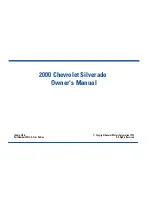 Preview for 2 page of Chevrolet 2000 Silverado 1500 Pickup Owner'S Manual