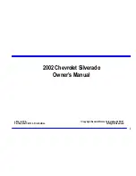 Preview for 2 page of Chevrolet 2002 Silverado 1500 Pickup Owner'S Manual