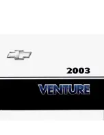 Предварительный просмотр 1 страницы Chevrolet 2003 Venture Owner'S Manual