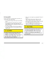 Предварительный просмотр 225 страницы Chevrolet 2004 Blazer Owner'S Manual