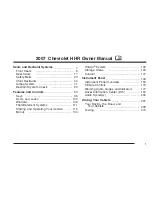 Chevrolet 2007 HH7 Owner'S Manual preview