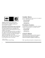 Предварительный просмотр 2 страницы Chevrolet 2008 Aveo Owner'S Manual