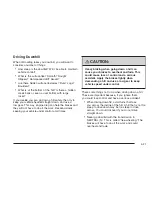 Preview for 259 page of Chevrolet 2008 TrailBlazer Owner'S Manual