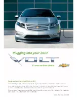 Preview for 1 page of Chevrolet 2013 VOLT Getting To Know Manual