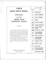 Preview for 2 page of Chevrolet 40 Series 1972 Service Manual