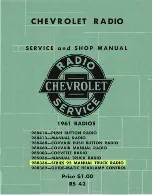 Предварительный просмотр 1 страницы Chevrolet 985003 Service And Shop Manual