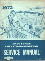 Chevrolet BEAUVILLE SPORTVAN G10 SERIES Service Manual preview