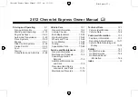 Предварительный просмотр 2 страницы Chevrolet Express 2012 Owner'S Manual