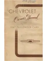 Preview for 2 page of Chevrolet Fleetmaster Series 1947 Owner'S Manual