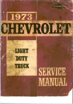 Preview for 1 page of Chevrolet Light Duty Truck 1973 Service Manual