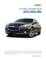 Chevrolet Malibu 2015 Getting To Know Manual preview